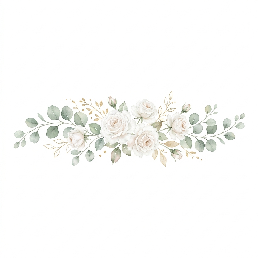 Decorative botanical border